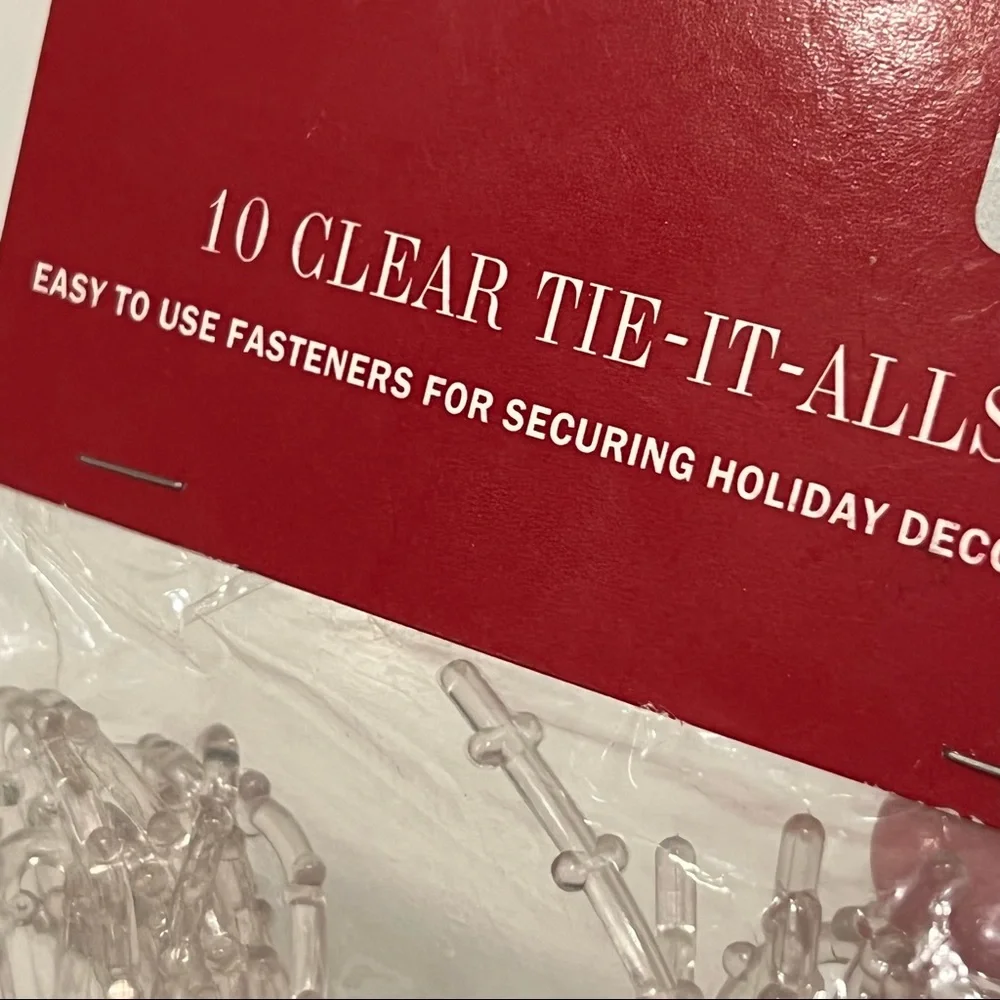 Plastic Christmas Garland Tie Alls New